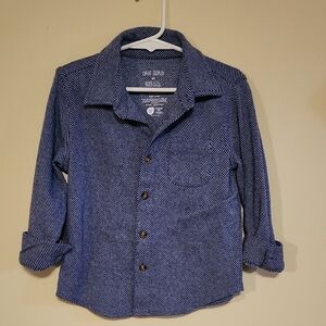 Okie Dokie Voue Striped Button Up Shirt Or Shacket Kid's Size 4t